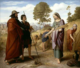 רות בשדה בעז, Julius Schnorr von Carolsfeld, 1828, wikipedia